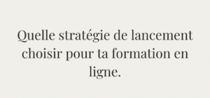 Stratégie